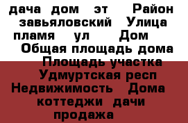 дача, дом 2 эт.  › Район ­ завьяловский › Улица ­ пламя-3, ул.10 › Дом ­ 399 › Общая площадь дома ­ 32 › Площадь участка ­ 6 - Удмуртская респ. Недвижимость » Дома, коттеджи, дачи продажа   